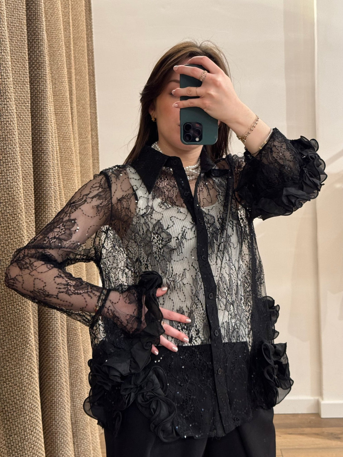 Chemise Wendy noire - Léone