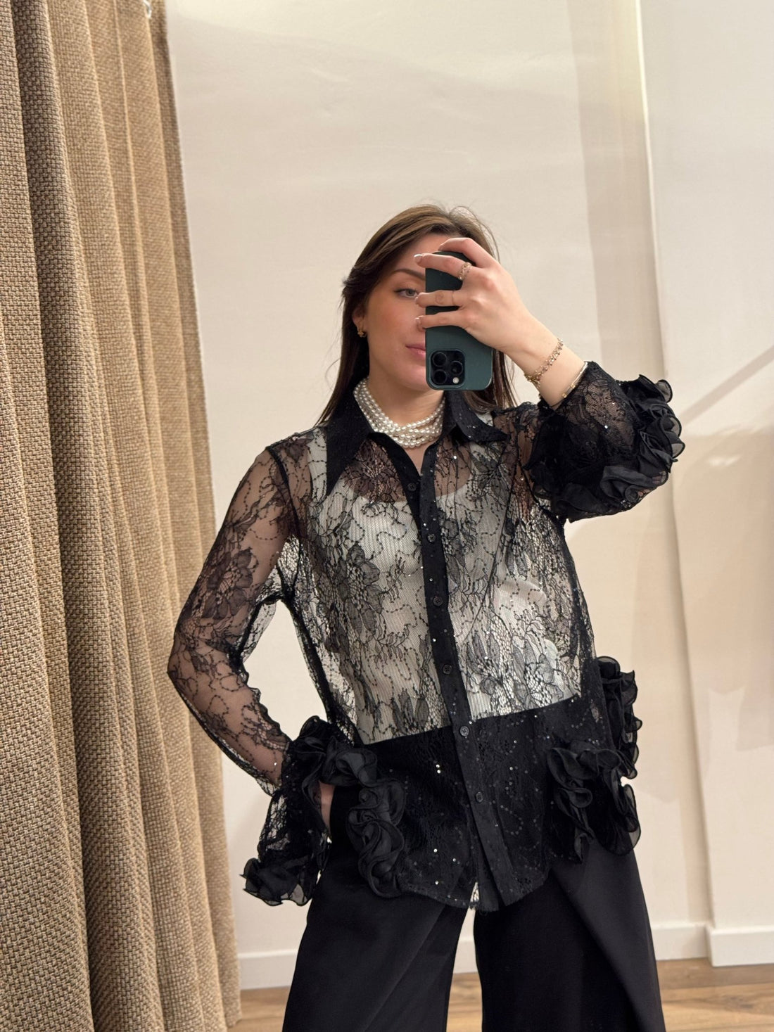 Chemise Wendy noire - Léone