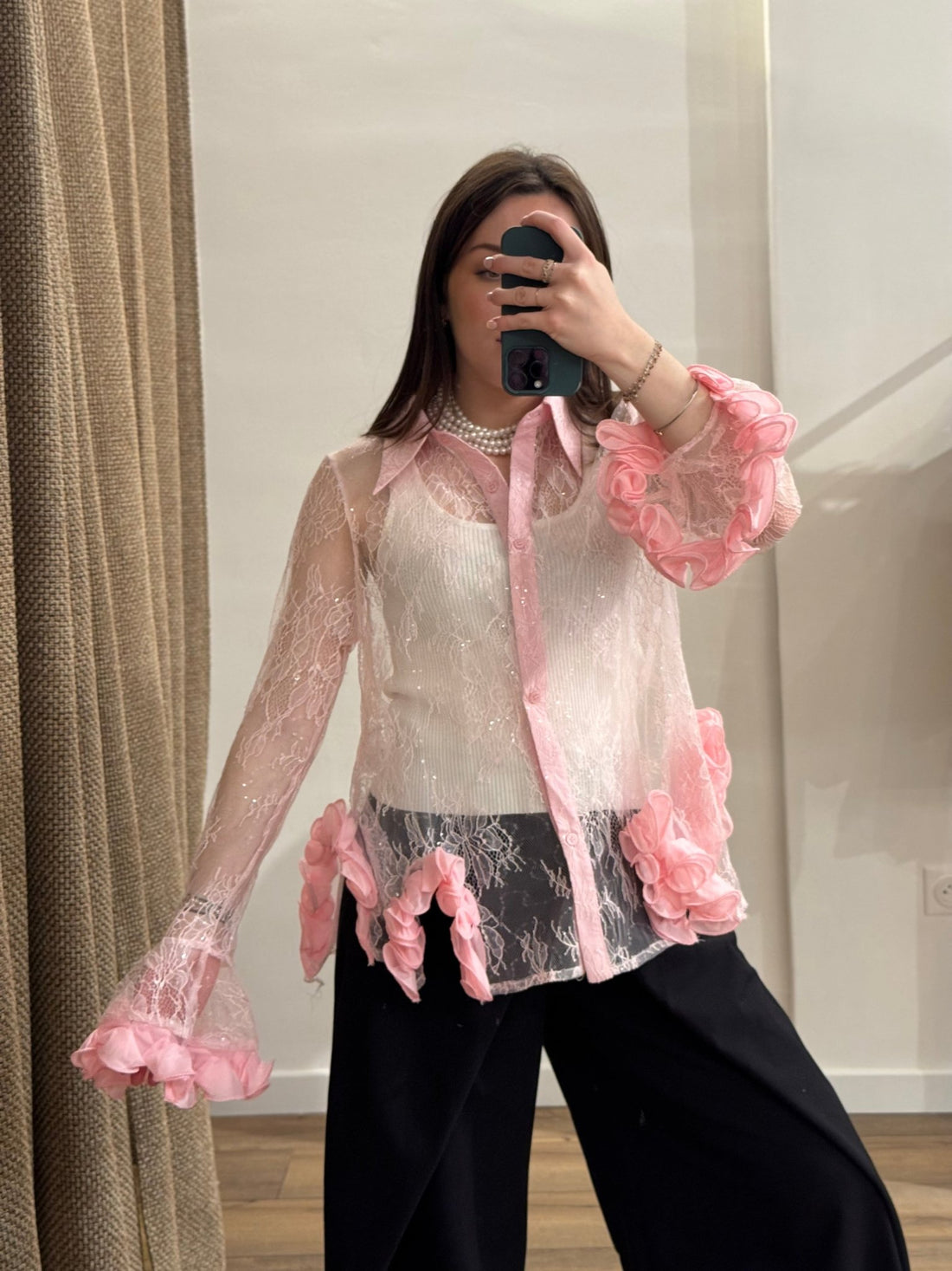 Chemise Wendy rose - Léone