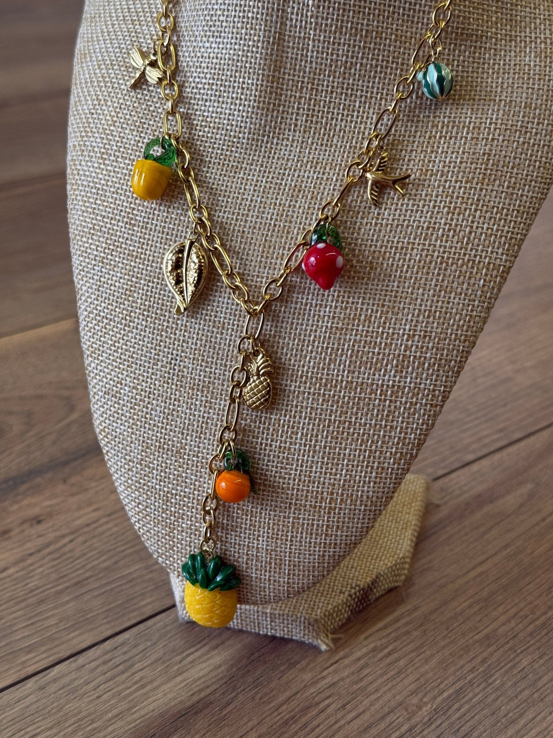 Collier chaîne dorée goutte - Léone