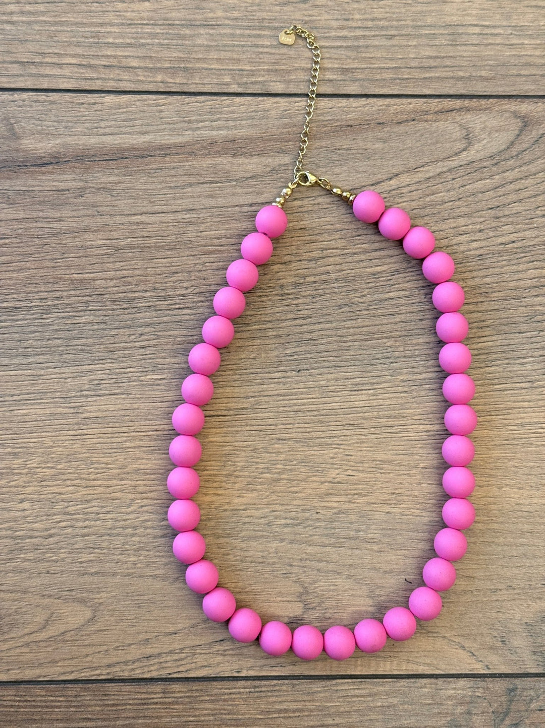 Collier perles rose mat - Léone