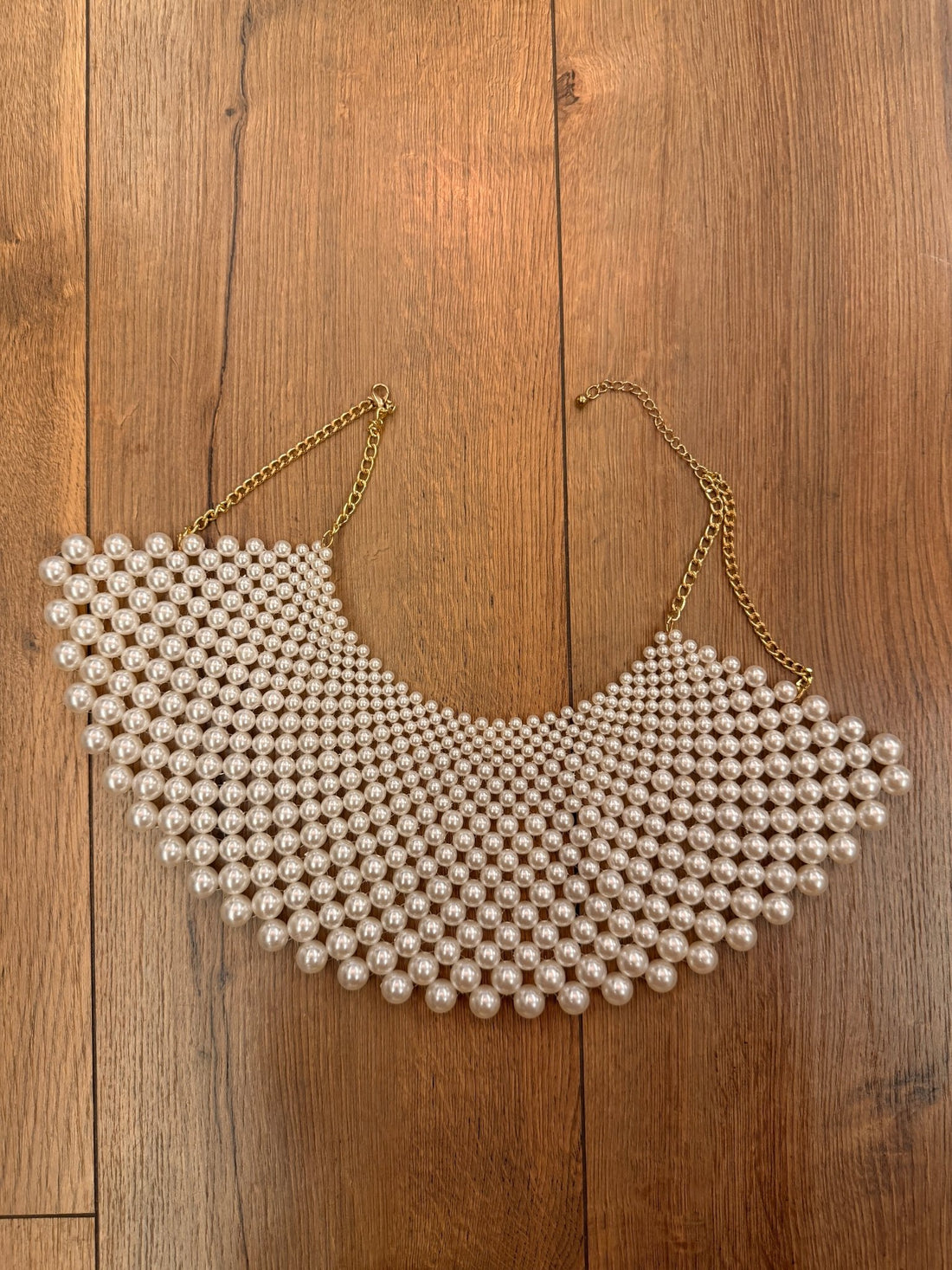 Collier plastron perle nacre - Léone