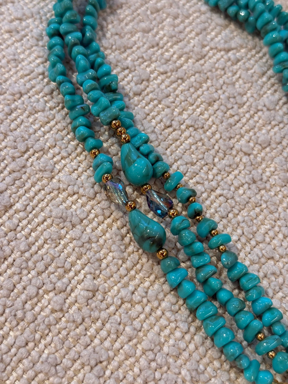 Collier turquoise sea star - Léone