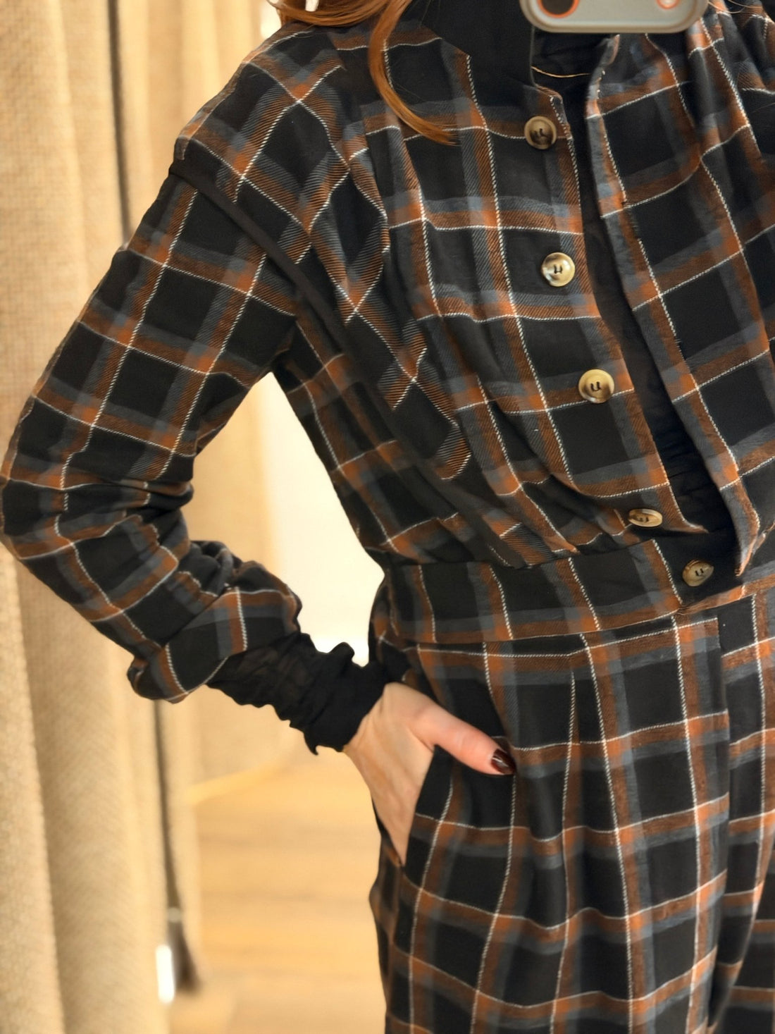 Combinaison à carreaux - Léone