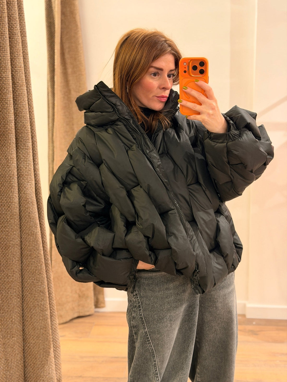 Doudoune manchester noir - Léone