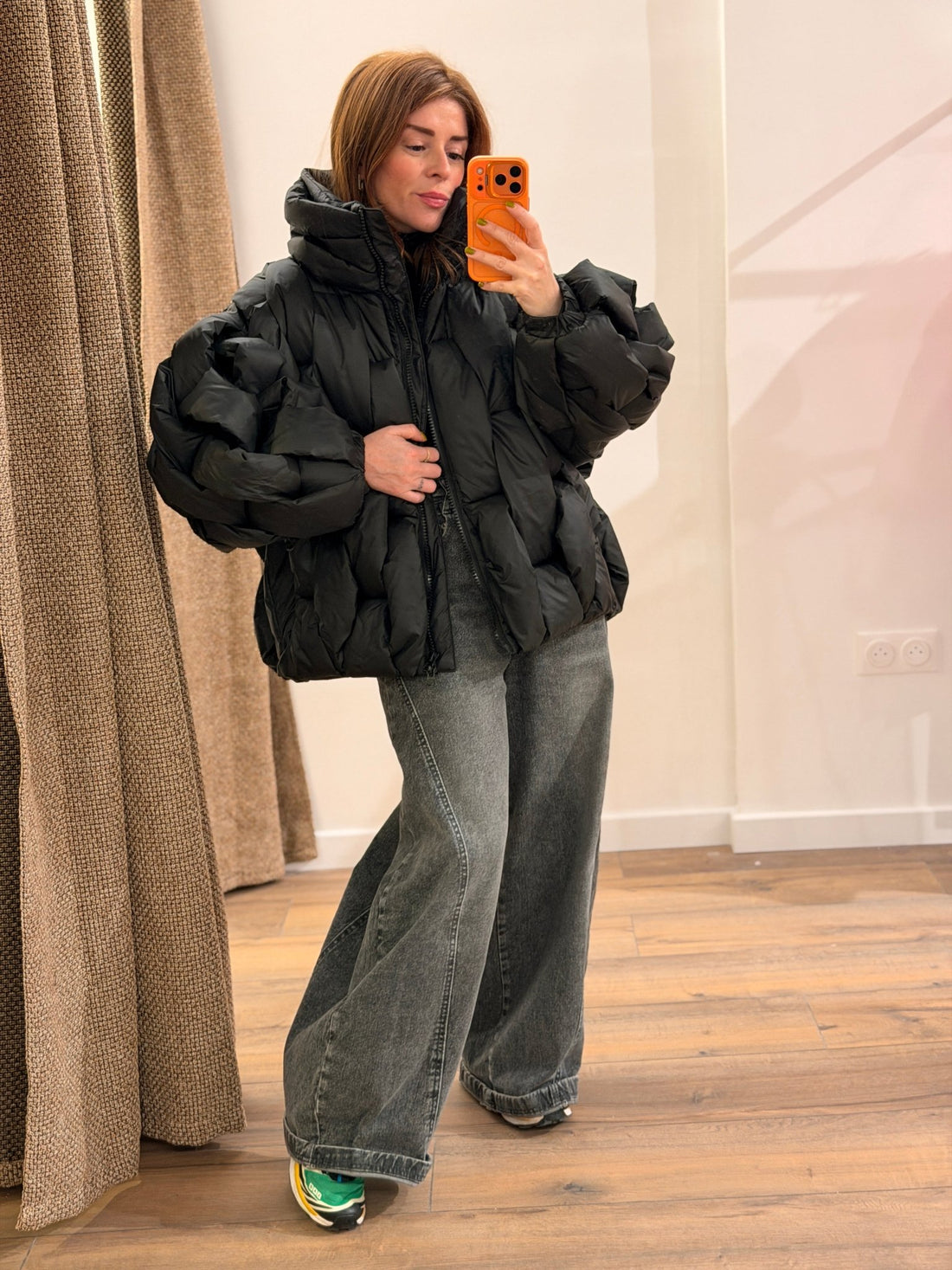 Doudoune manchester noir - Léone