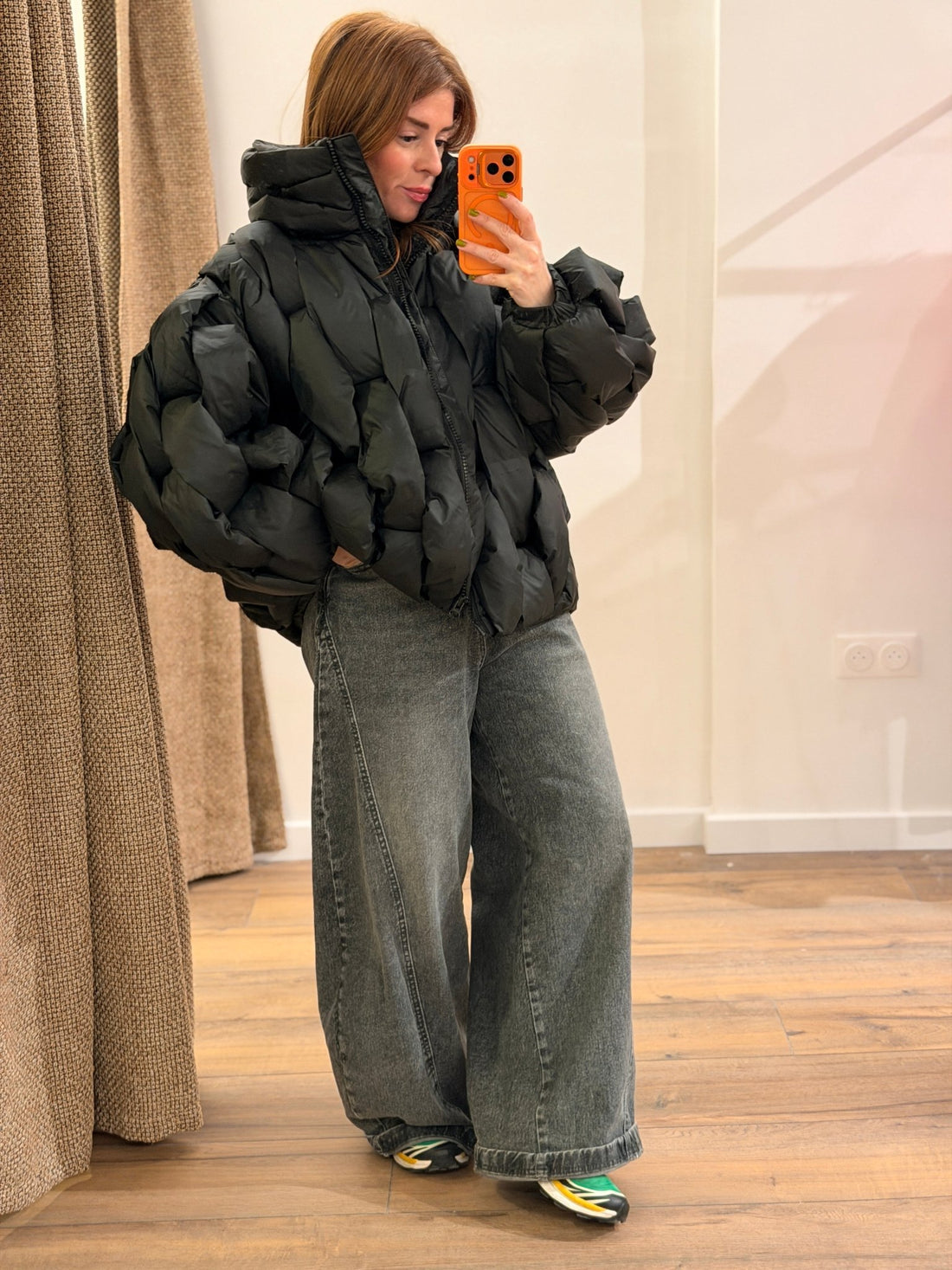 Doudoune manchester noir - Léone