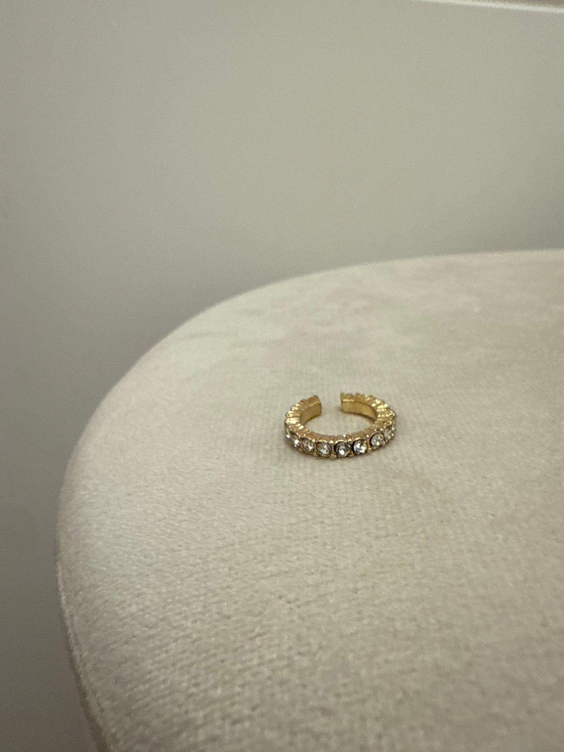 Earcuff doré strass blancs - Léone