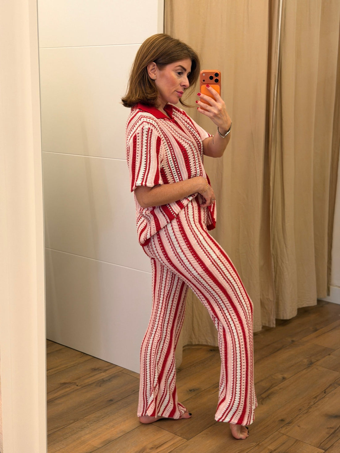 Ensemble crochet Ada rouge - Léone