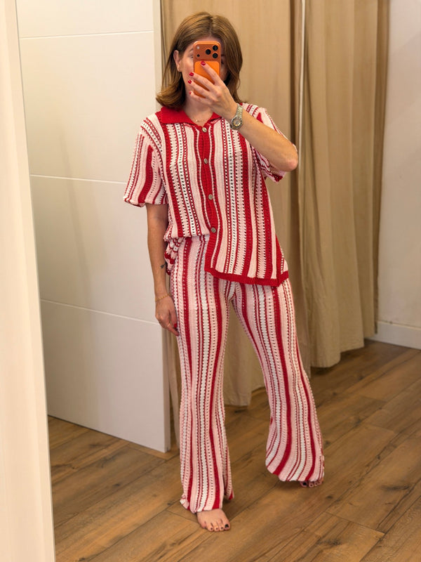 Ensemble crochet Ada rouge - Léone