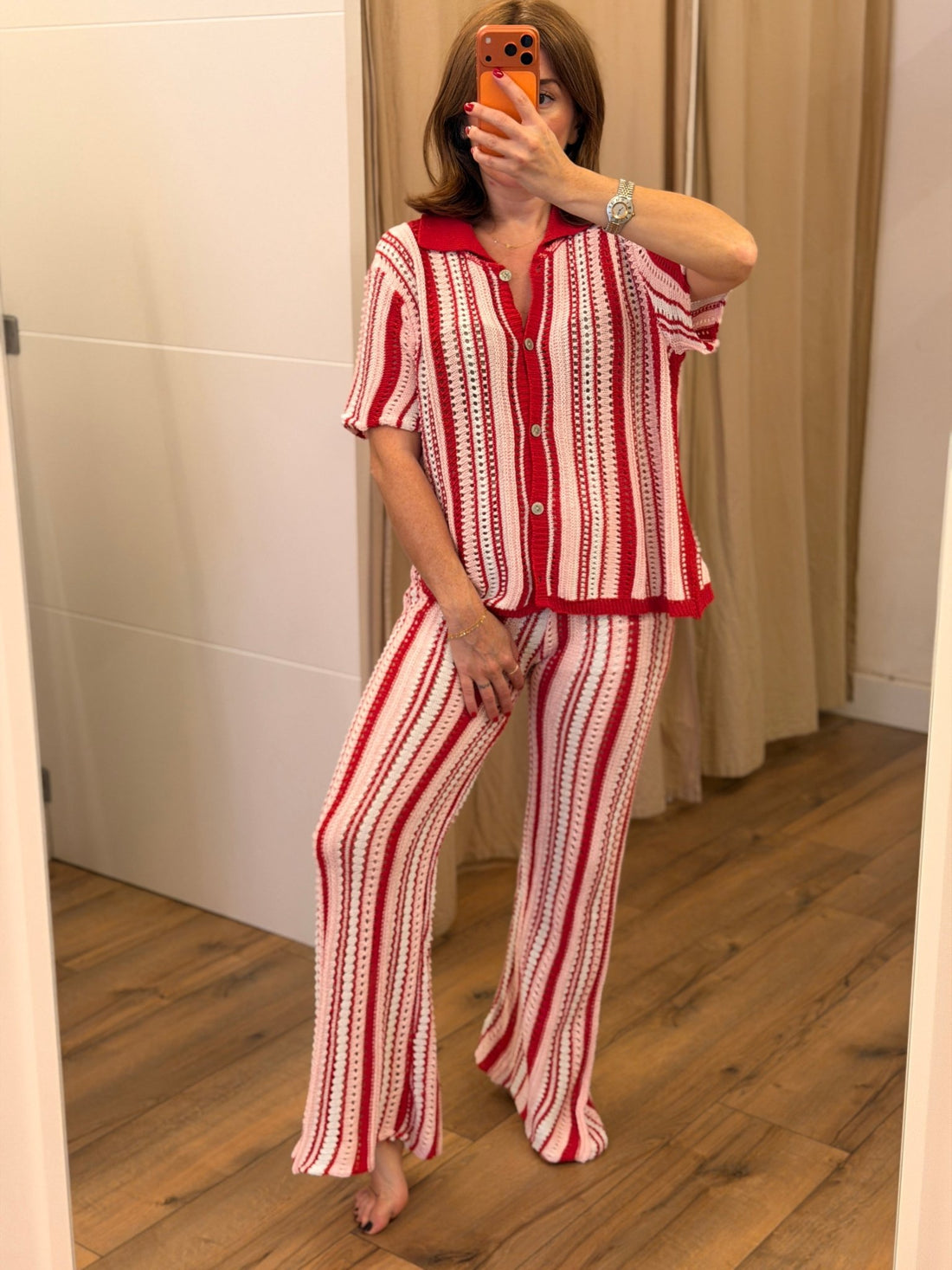Ensemble crochet Ada rouge - Léone