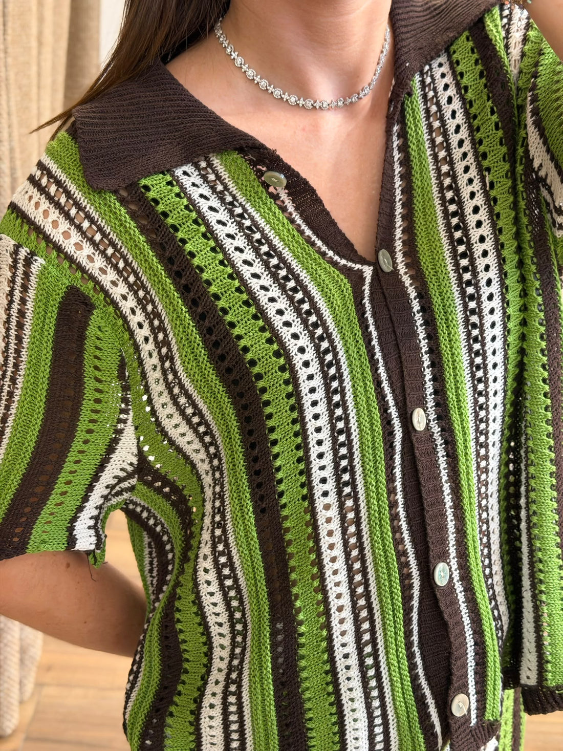 Ensemble crochet Ada vert - Léone