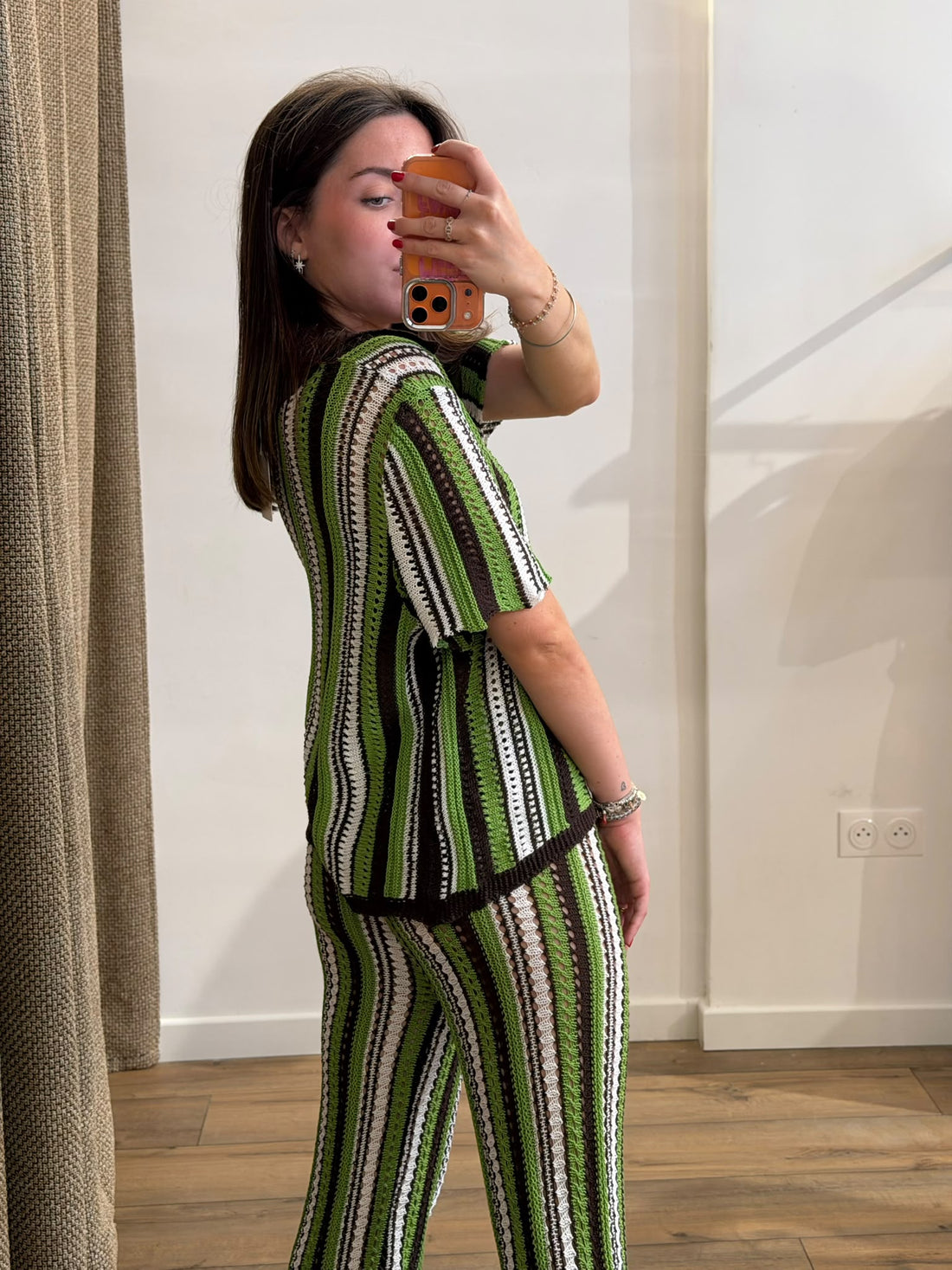 Ensemble crochet Ada vert - Léone