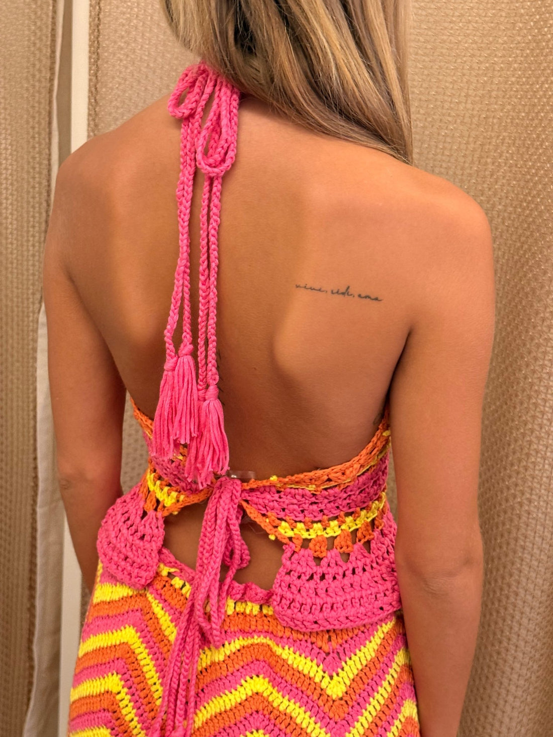Ensemble rose et jaune Mila - Léone