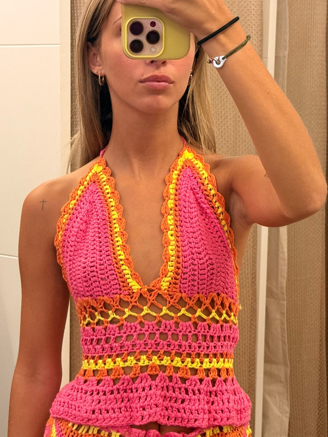 Ensemble rose et jaune Mila - Léone