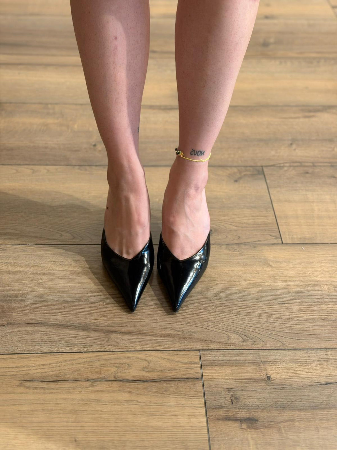 Escarpin mule noir - Léone