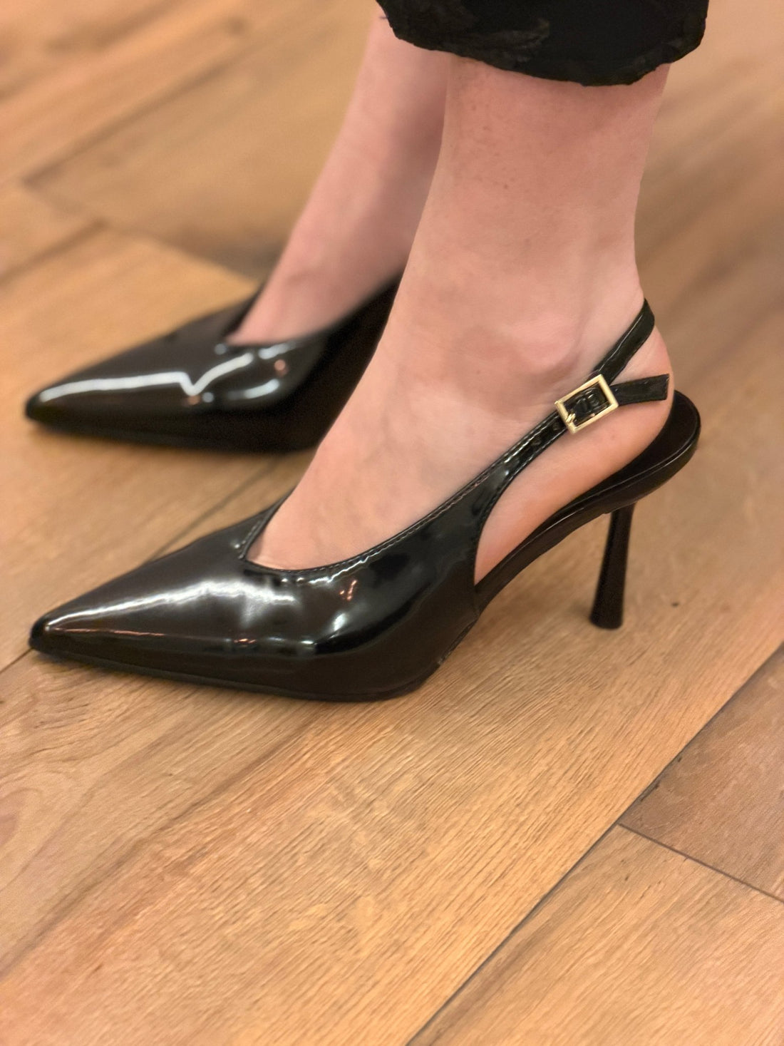 Escarpins noirs vernis - Léone