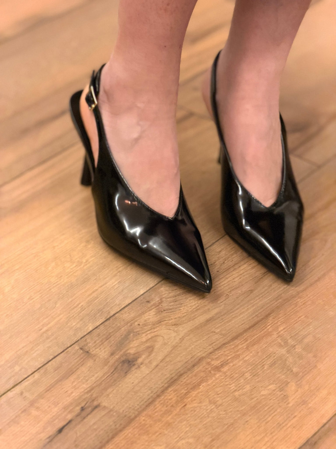 Escarpins noirs vernis - Léone