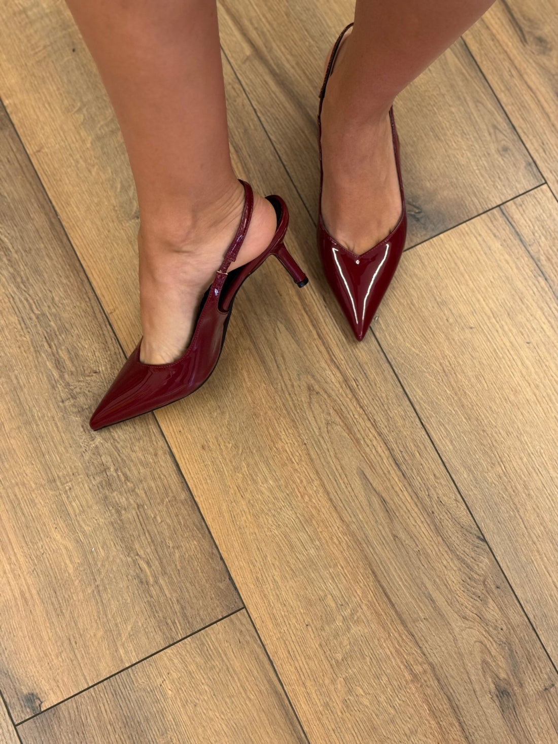 Escarpins vernis bordeaux - Léone