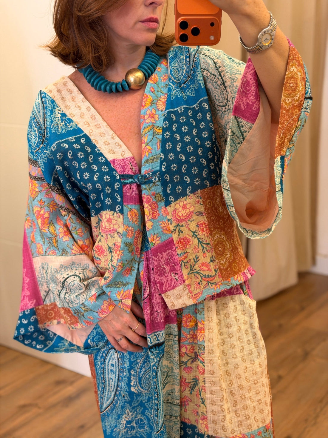 Gilet Amara turquoise - Léone