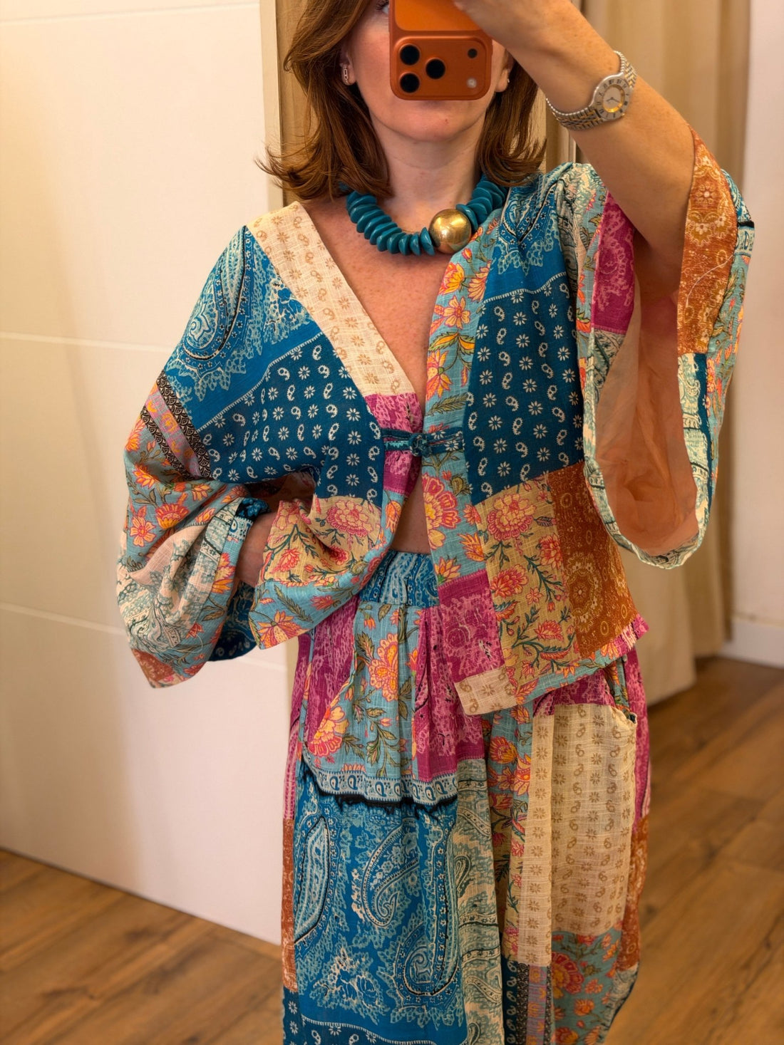 Gilet Amara turquoise - Léone