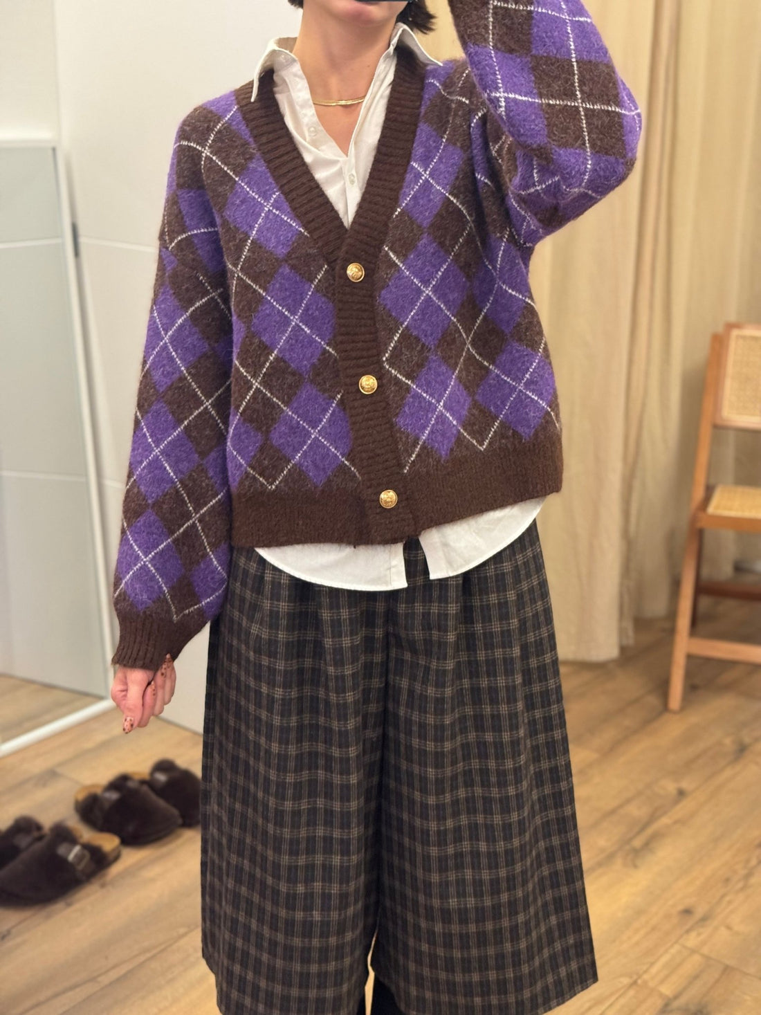 Gilet aria violet - Léone