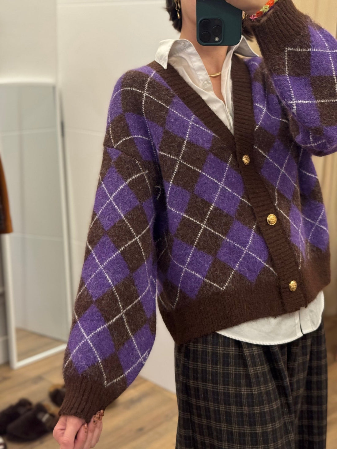 Gilet aria violet - Léone