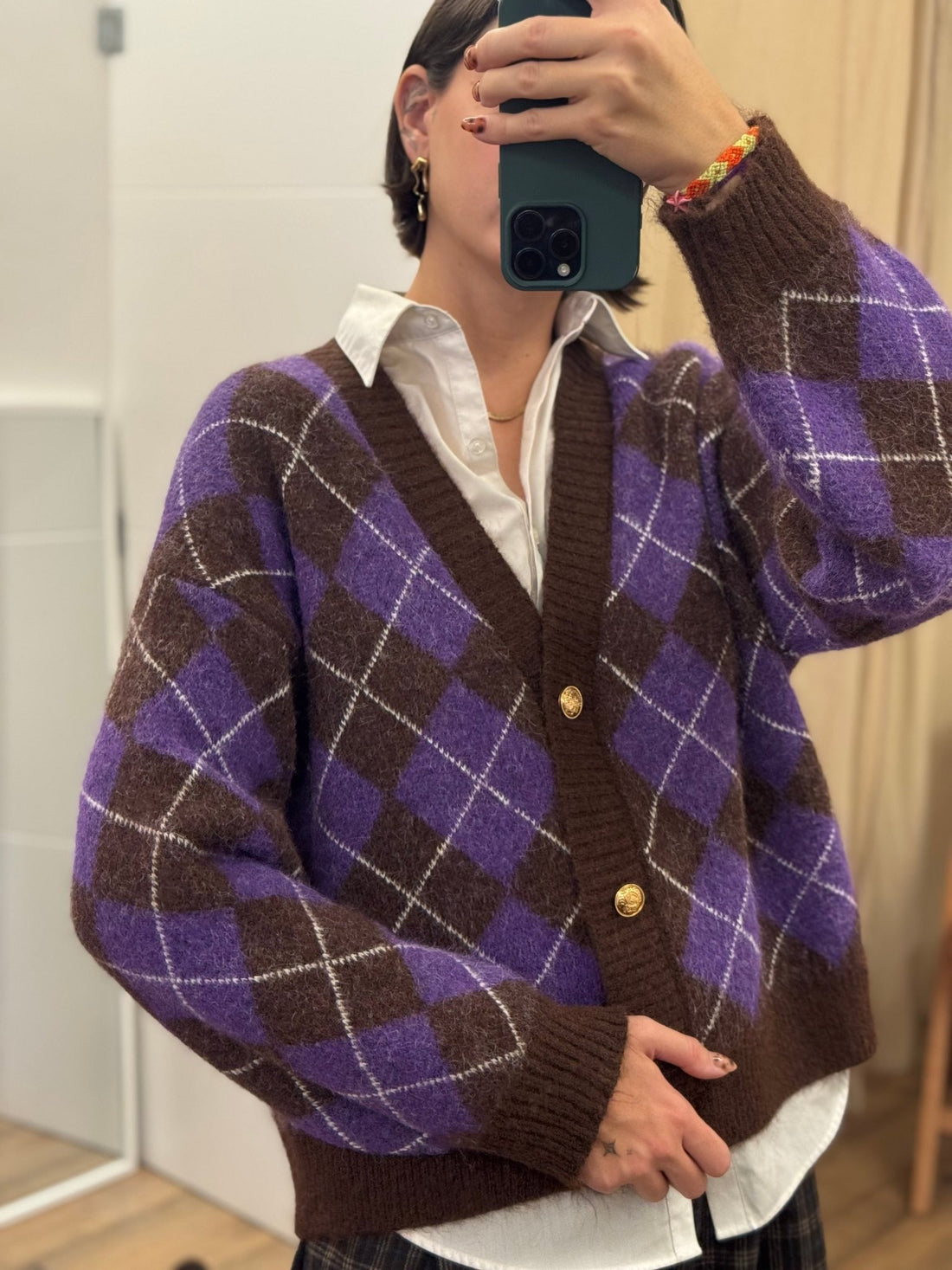 Gilet aria violet - Léone