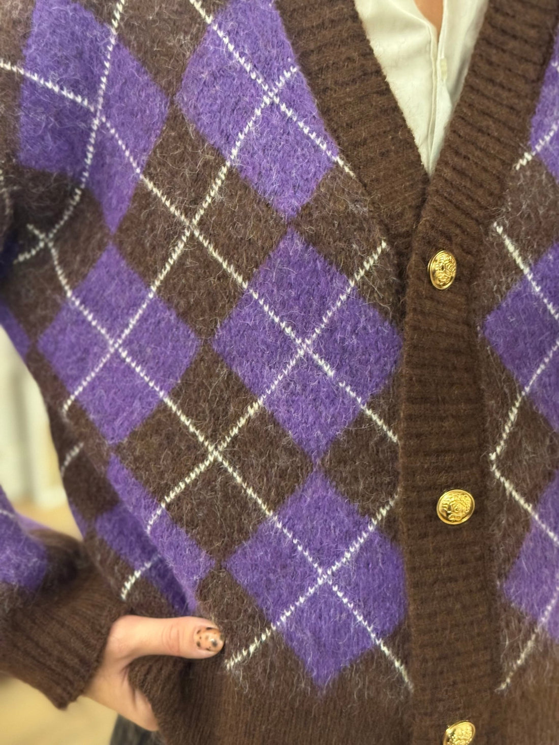 Gilet aria violet - Léone