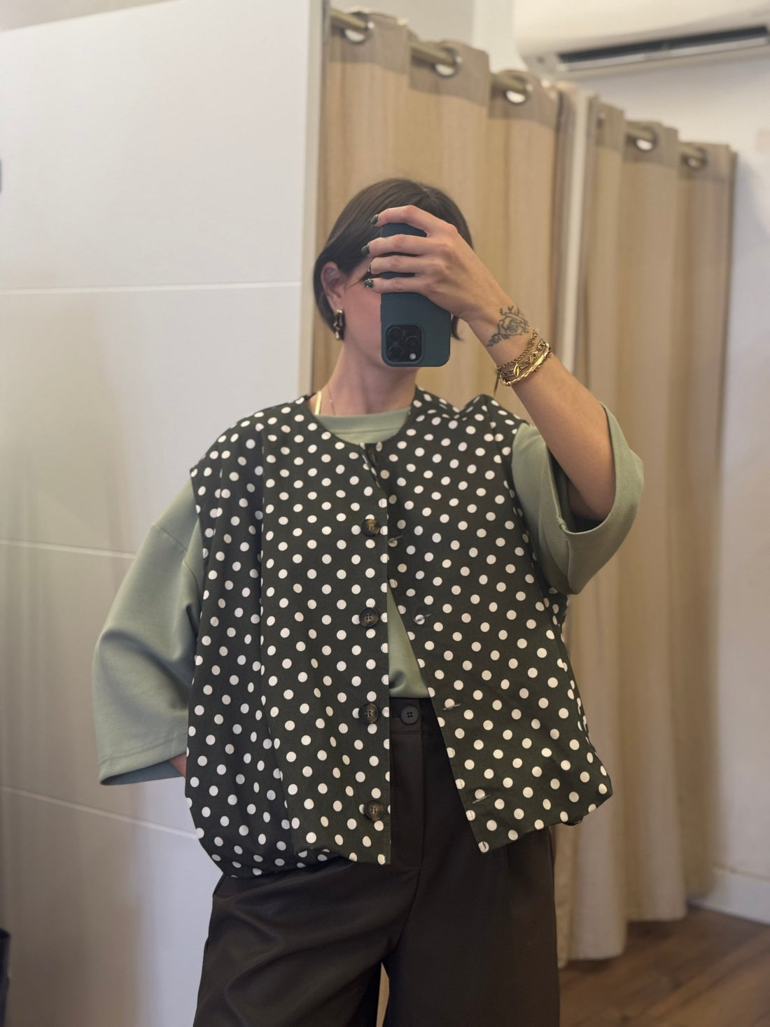 Gilet Cher kaki - Léone