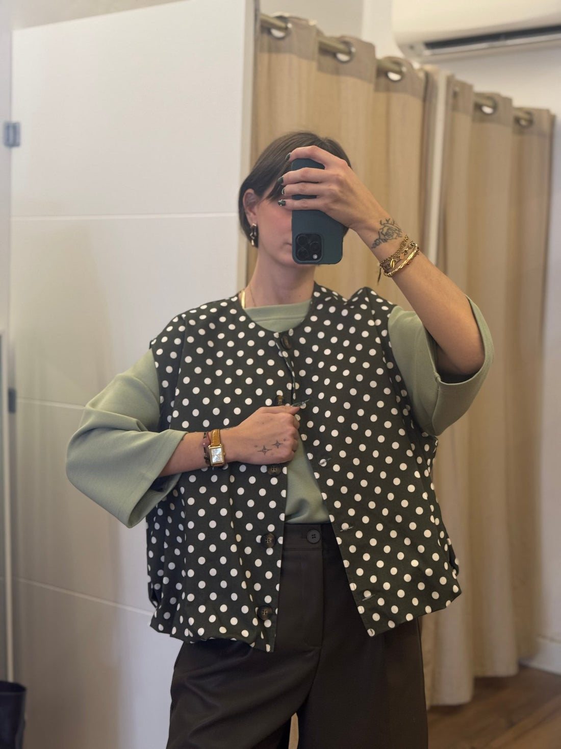 Gilet Cher kaki - Léone