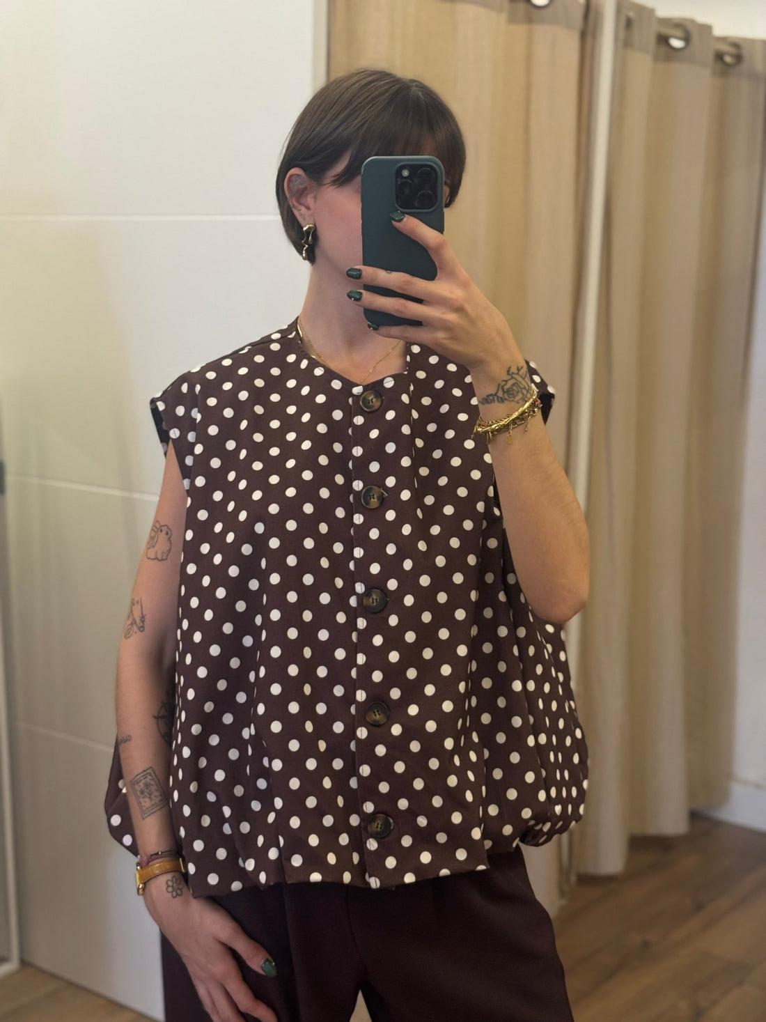 Gilet Cher marron - Léone