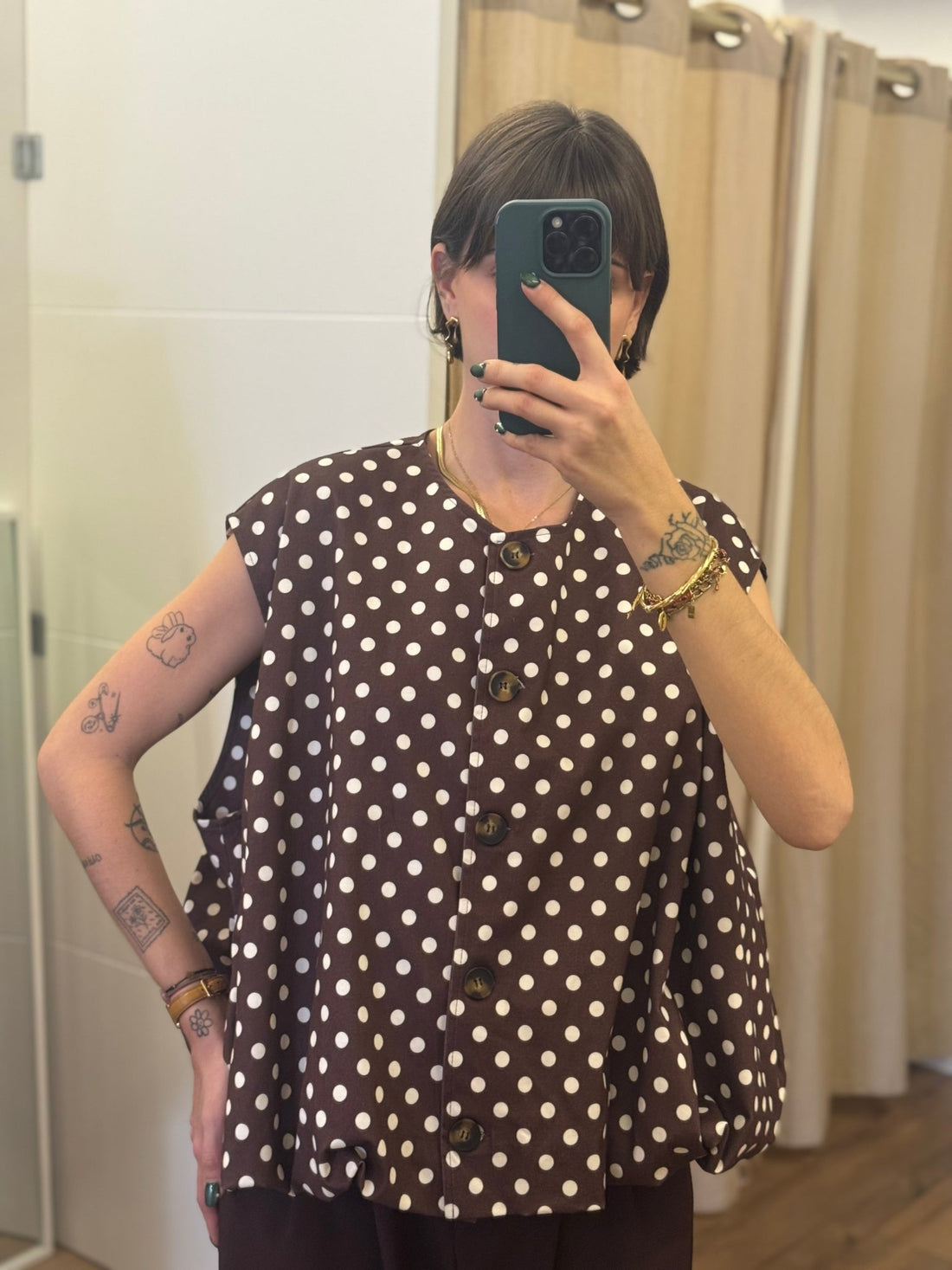 Gilet Cher marron - Léone