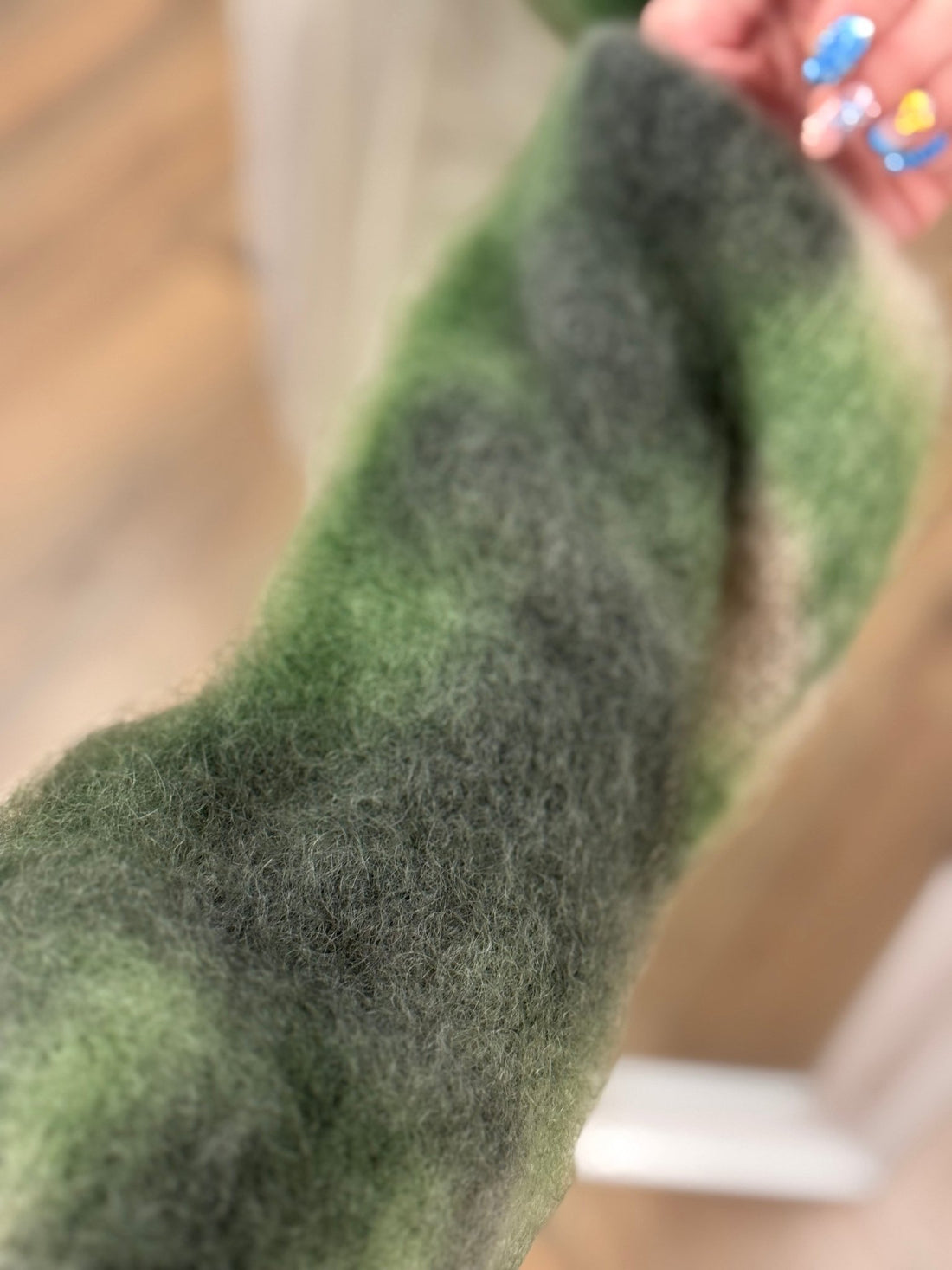 Gilet en mohair Willy vert - Léone