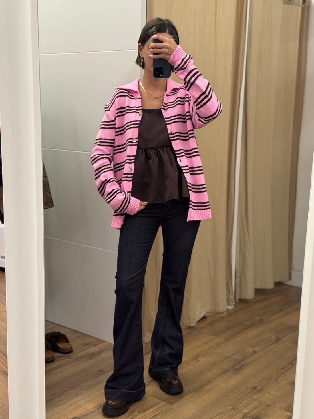 Gilet Fabrice rose - Léone