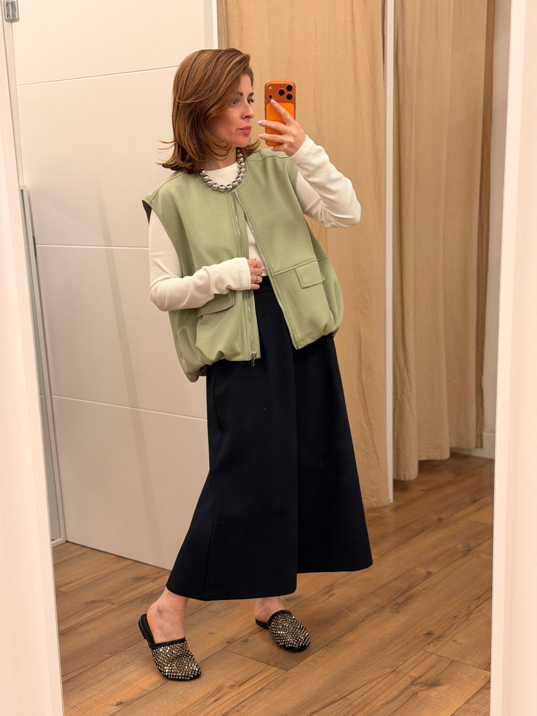 Gilet Malaury vert pastel - Léone