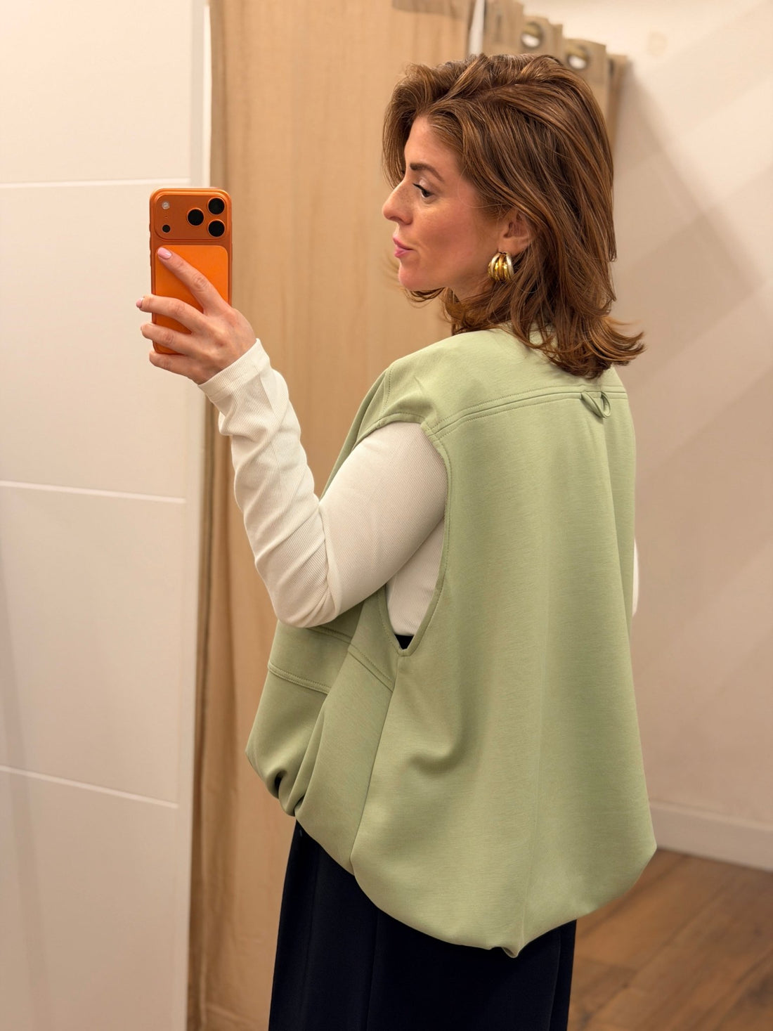 Gilet Malaury vert pastel - Léone