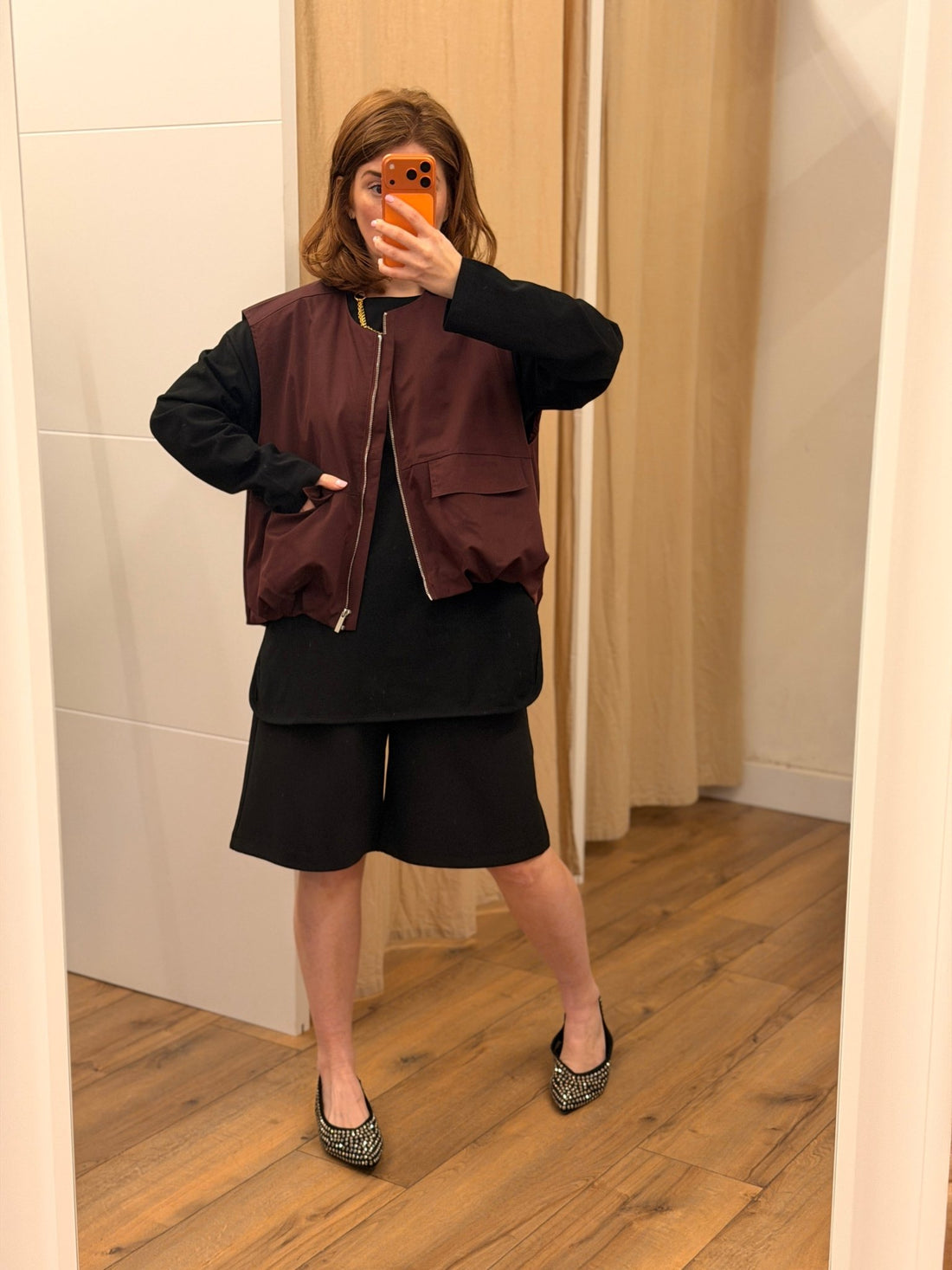 Gilet Perdita prune - Léone