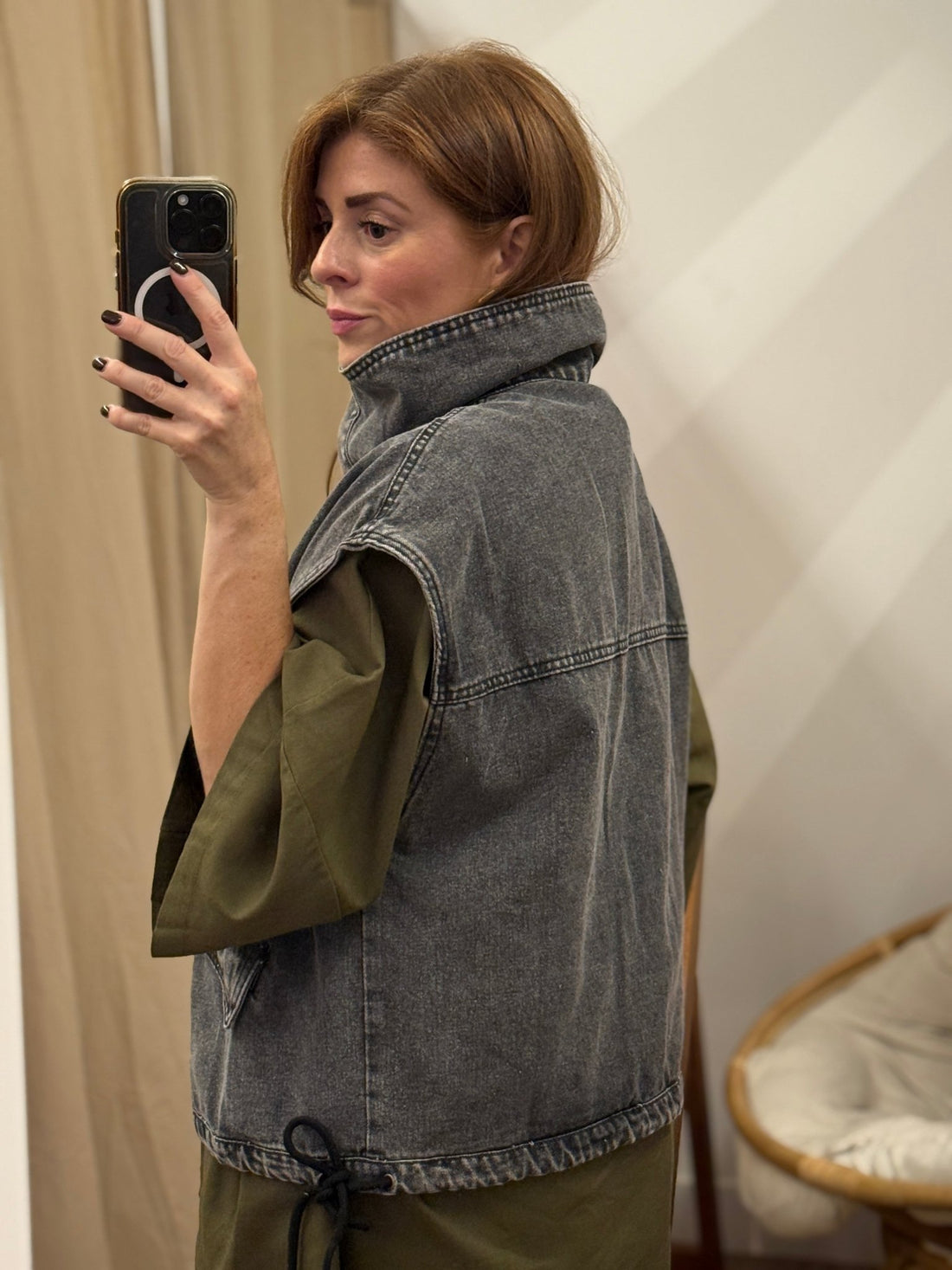 Gilet Samara gris - Léone