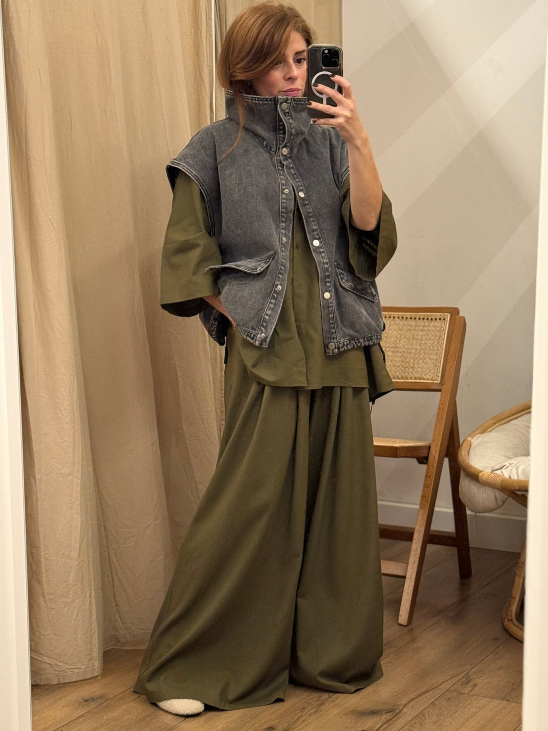 Gilet Samara gris - Léone