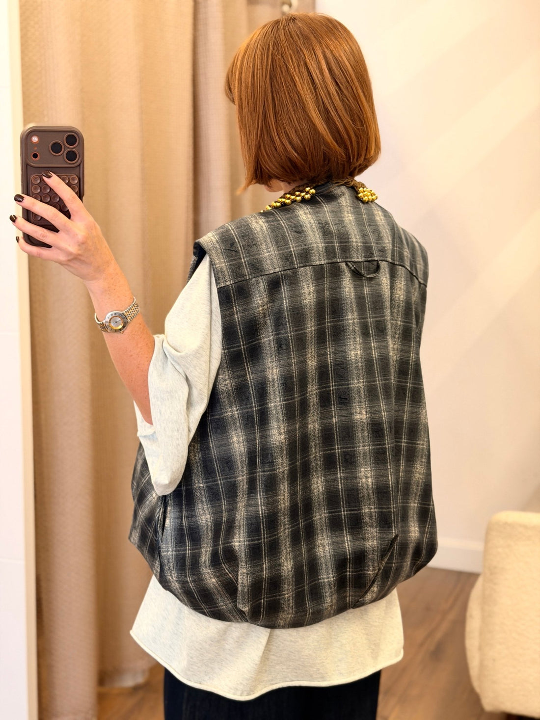 Gilet sans manches Mika bleu - Léone