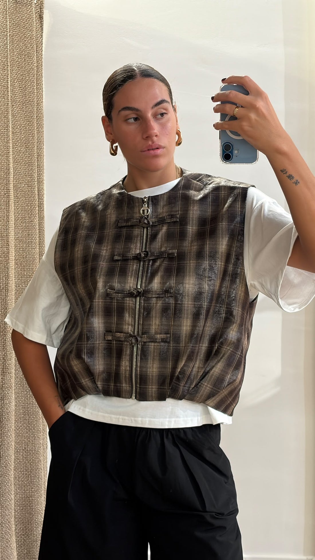 Gilet sans manches Mika marron - Léone