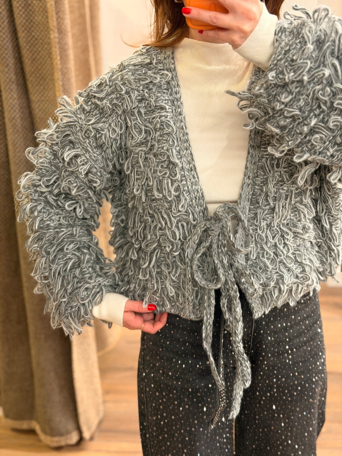 Gilet yelena gris - Léone