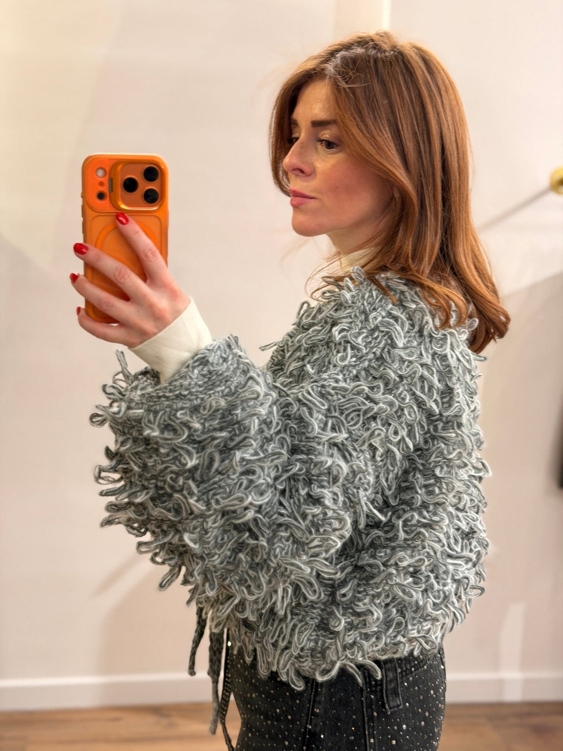 Gilet yelena gris - Léone