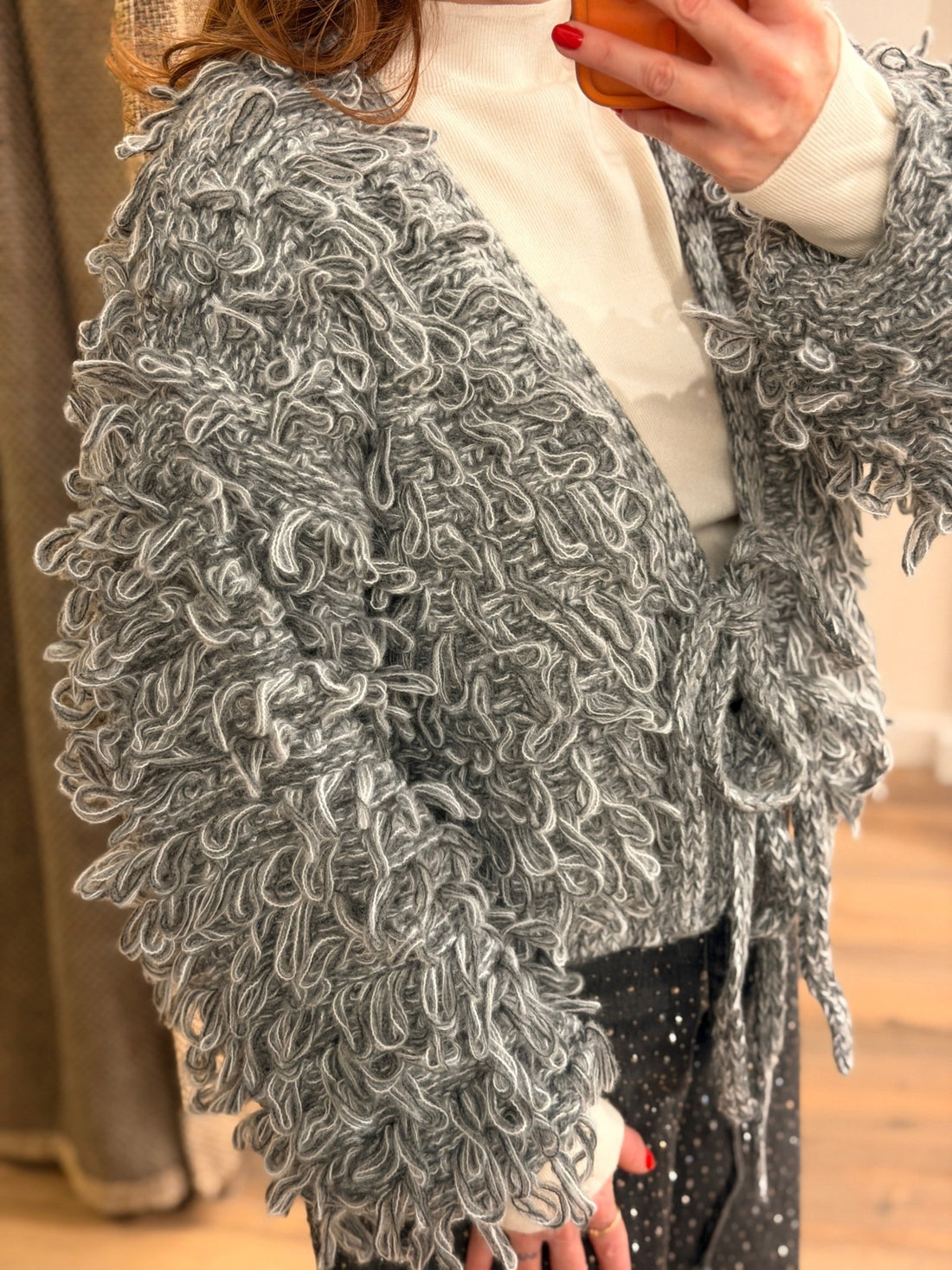 Gilet yelena gris - Léone