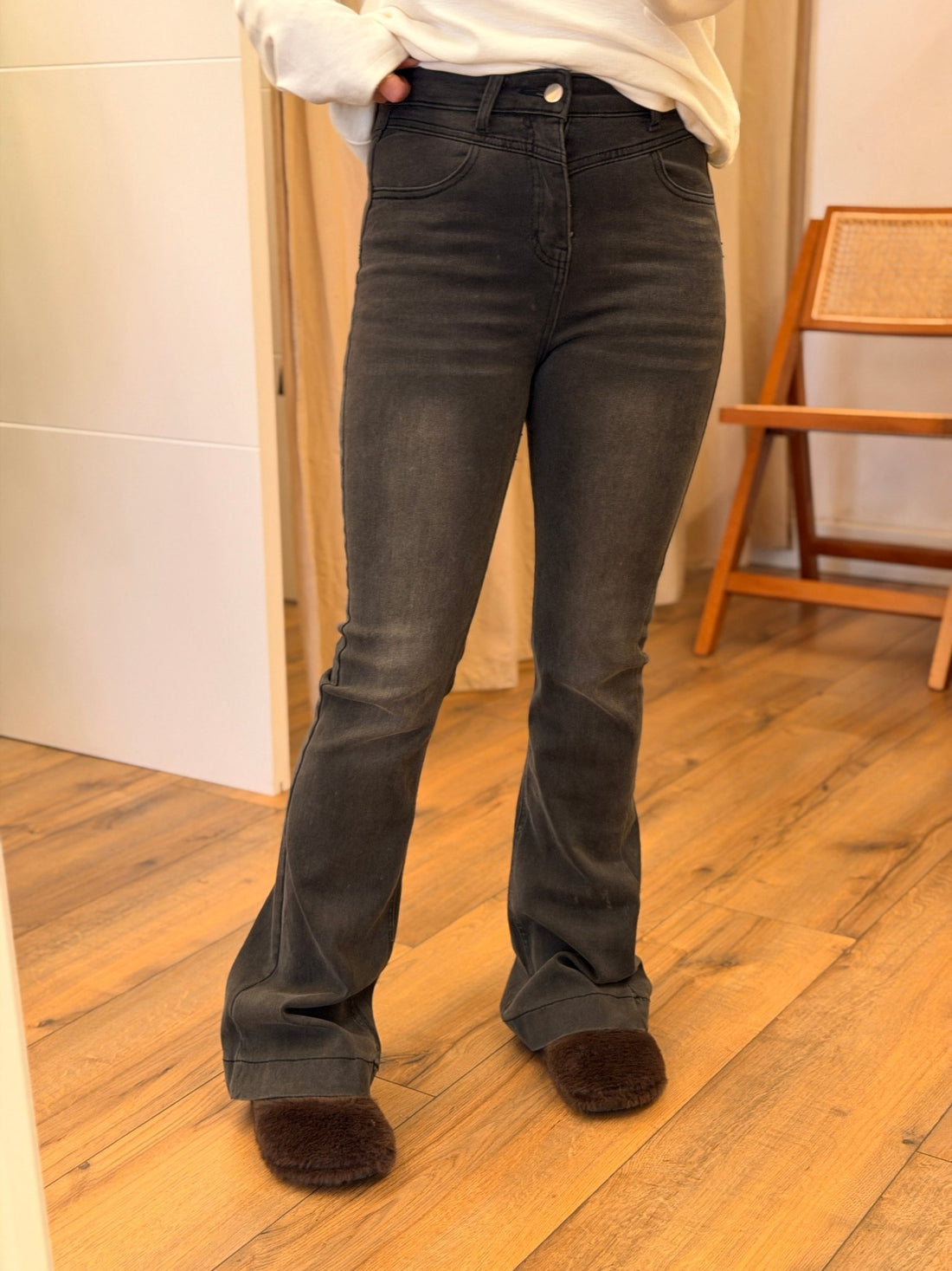 Jean Adèle gris foncé - Léone