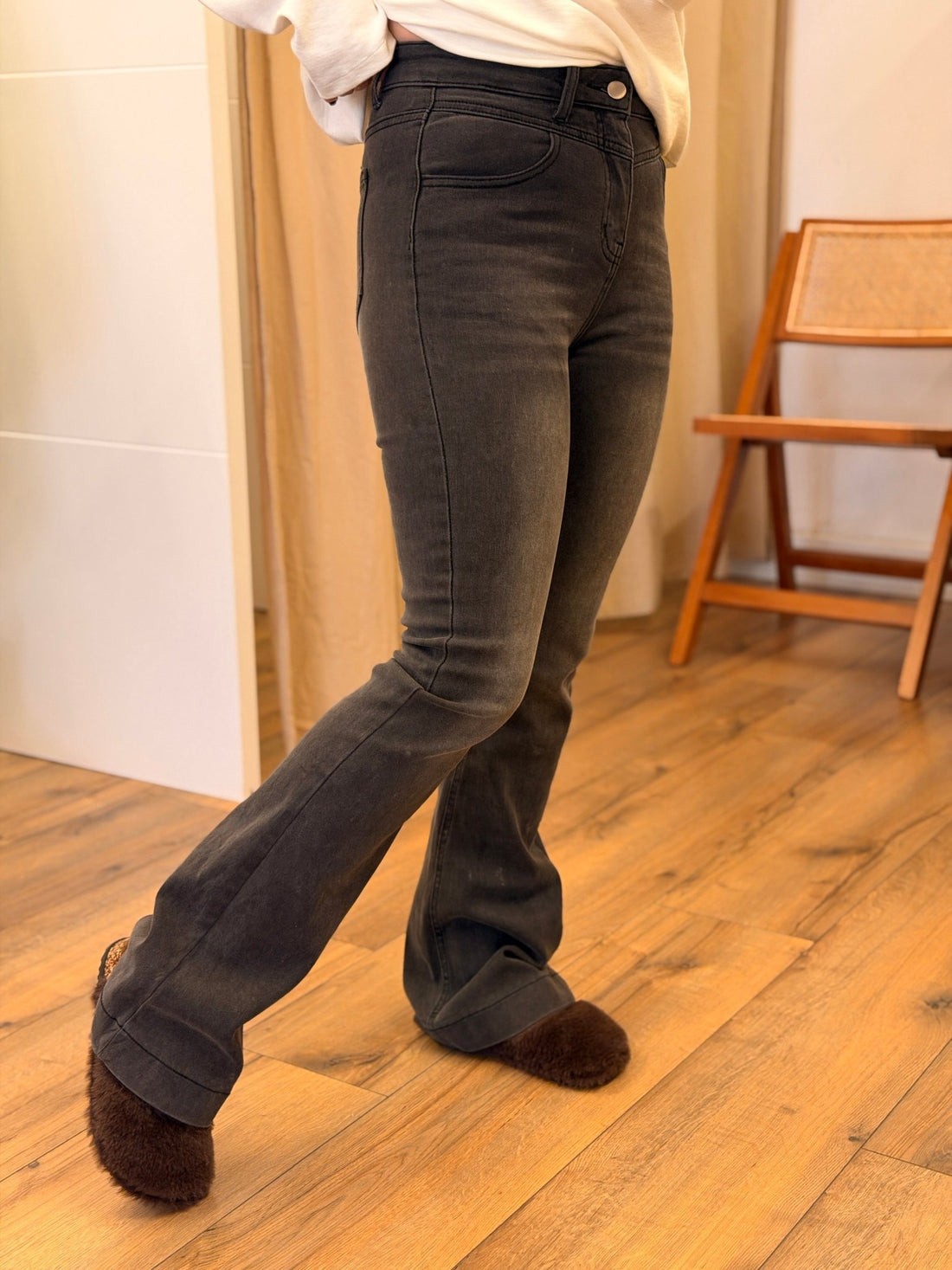 Jean Adèle gris foncé - Léone