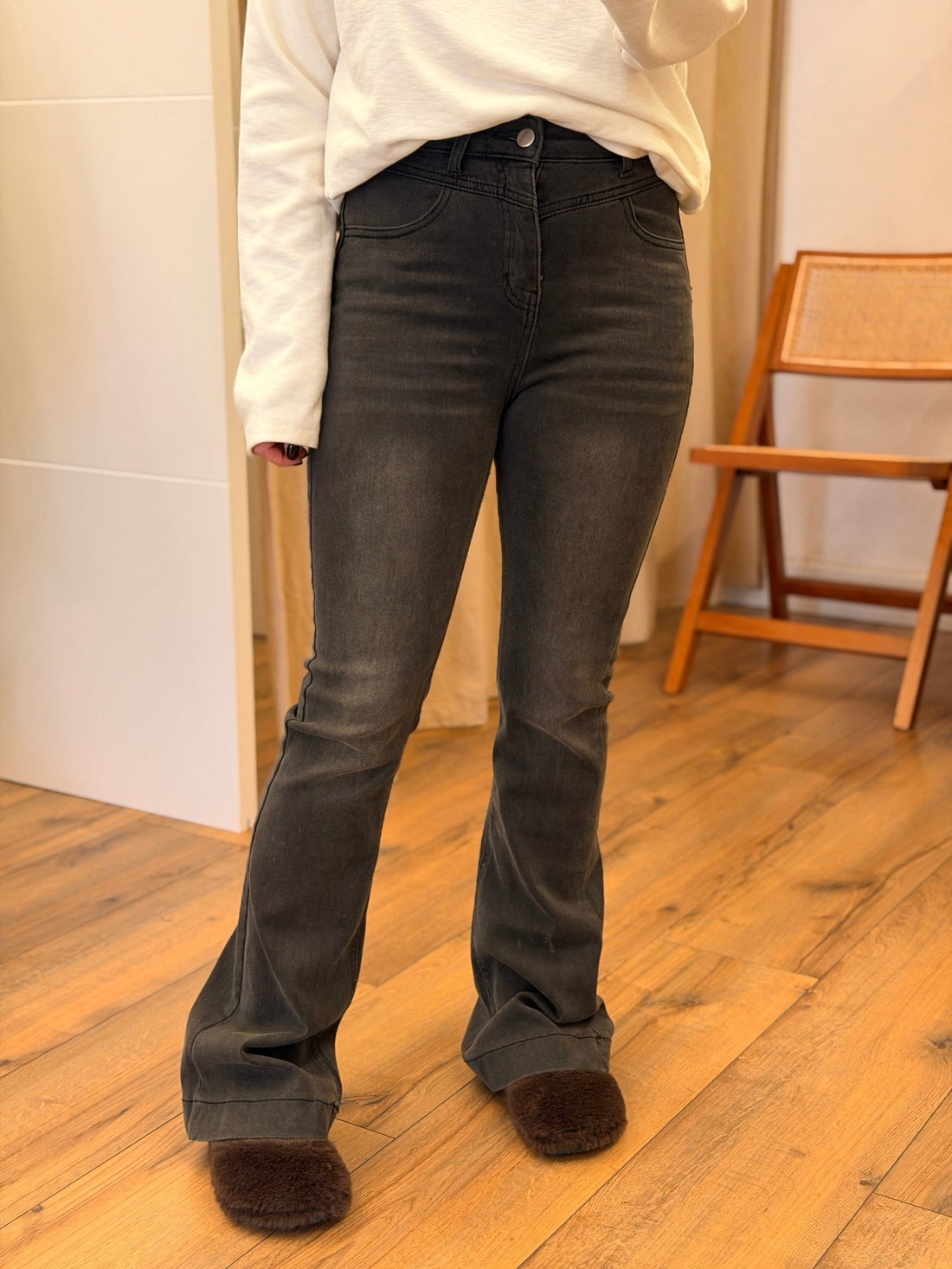 Jean Adèle gris foncé - Léone