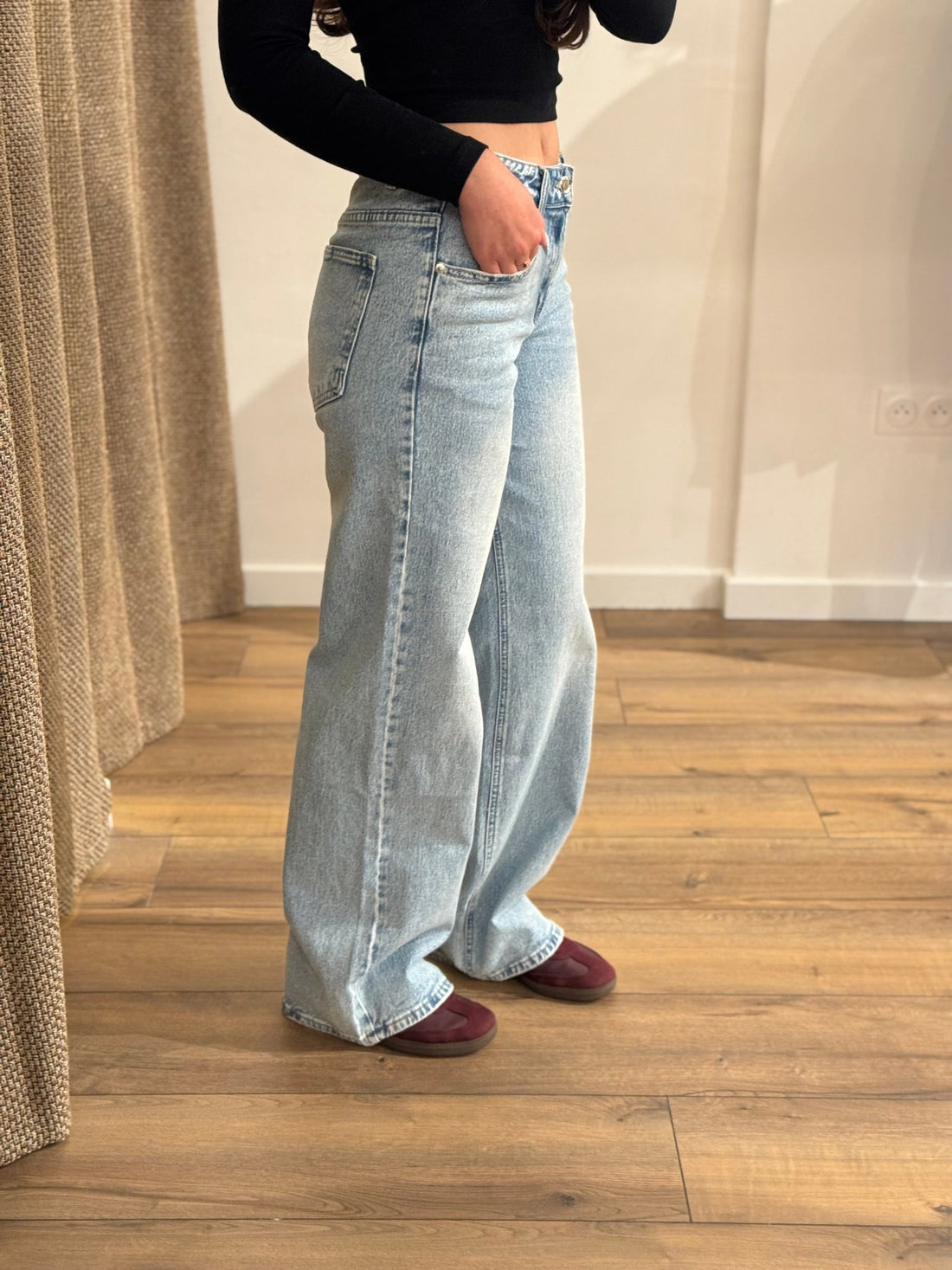 Jean bleu clair Yann - Léone