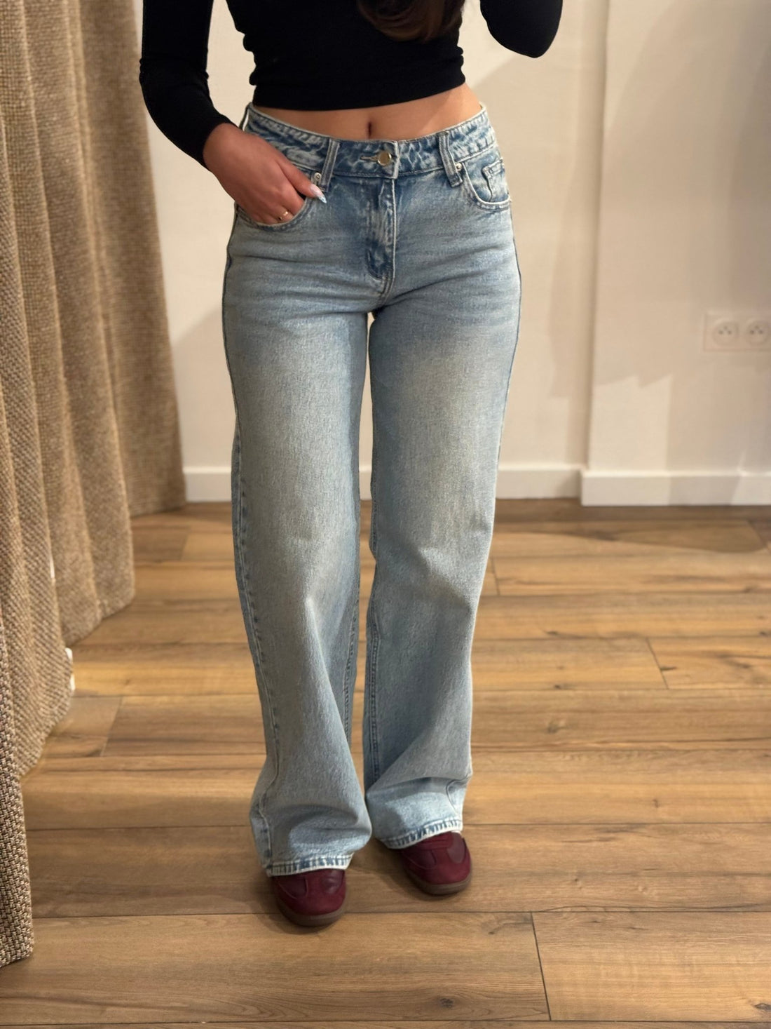 Jean bleu clair Yann - Léone